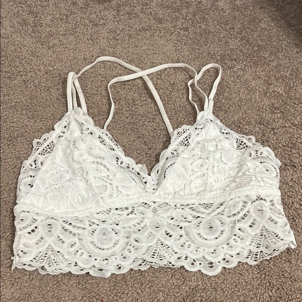 SO White Lace Bralette